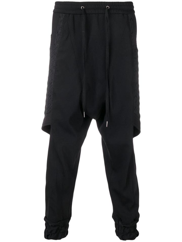 D.gnak Side Panelled Trousers - Black
