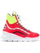 Msgm Tractor Sneakers - Red