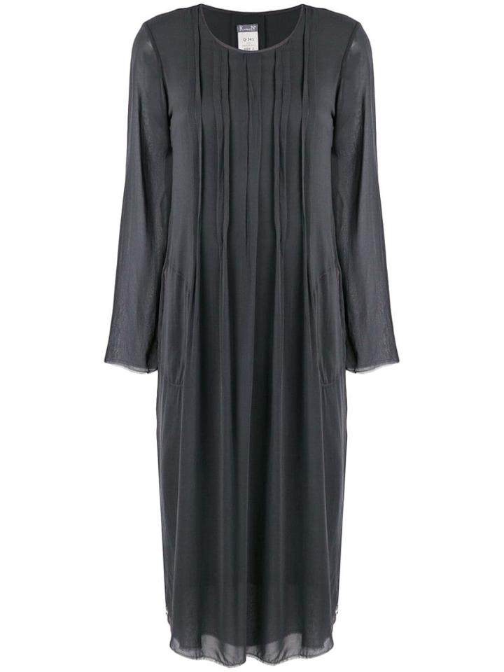 Kristensen Du Nord Flat Seam Sheer Layer Dress - Grey