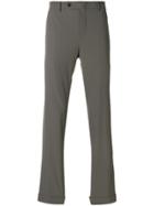 Pt01 Creased Slim Fit Trousers - Grey