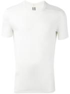 Rick Owens Round Neck T-shirt, Men's, Size: Small, White, Silk
