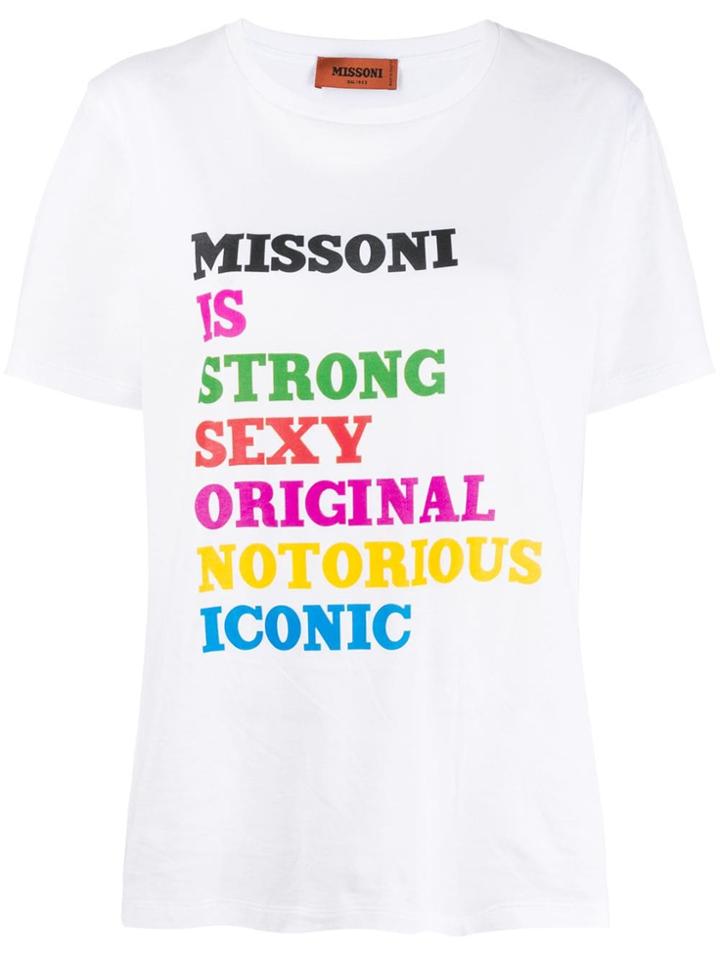 Missoni Anagram T-shirt - White