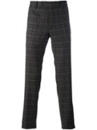 Al Duca D'aosta 1902 Checked Tailored Trousers, Men's, Size: 50, Brown, Cotton/cashmere/virgin Wool