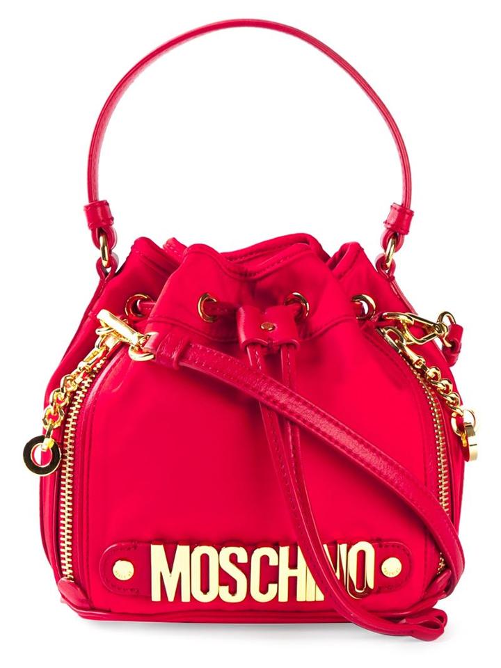 Moschino Logo Bucket Shoulder Bag