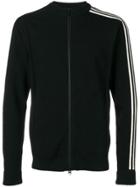Y-3 Side-stripe Zipped Sweatshirt - Black