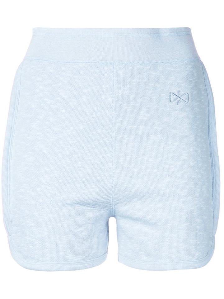 Theatre Products Fitted Sweat Shorts, Women's, Blue, Cotton