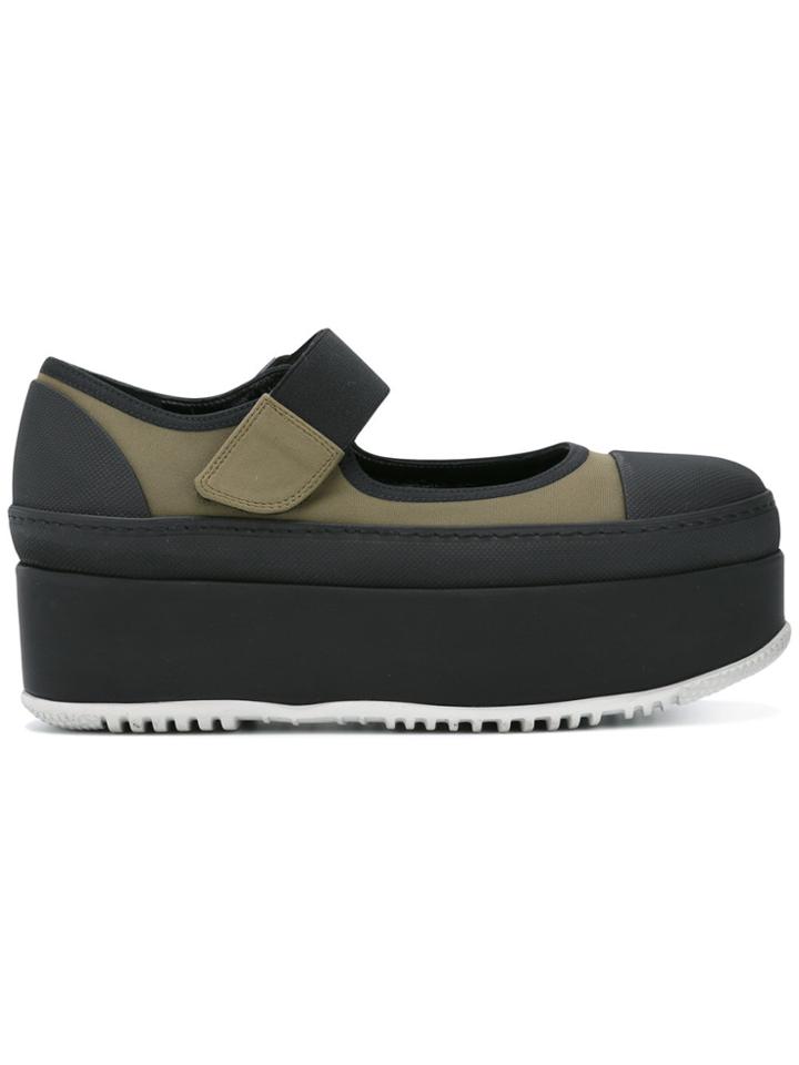 Marni Platform Mary Jane Sneakers - Green
