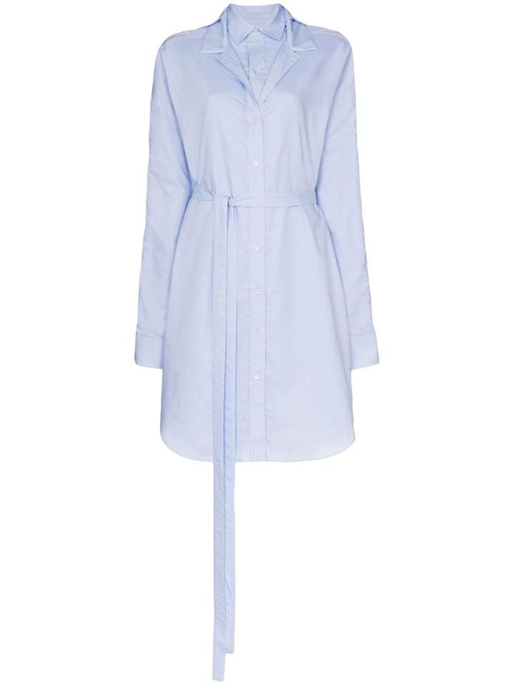 Y/project Layered Shirt Dress - F40 Light Blue