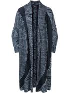 Homme Plissé Issey Miyake Printed Pleated Coat - Blue