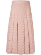 Valentino Pleated Skirt - Pink & Purple