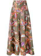 Calvin Klein Wide Leg Trousers - Blue