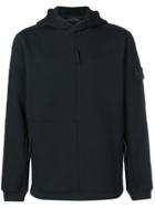 Stone Island Zipped Hooded Sweatshirt - Black