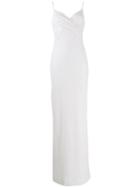 Balmain Long Sequinned Dress - White