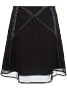 J.w.anderson Stitching Details Skirt, Women's, Size: 8, Black, Polyester