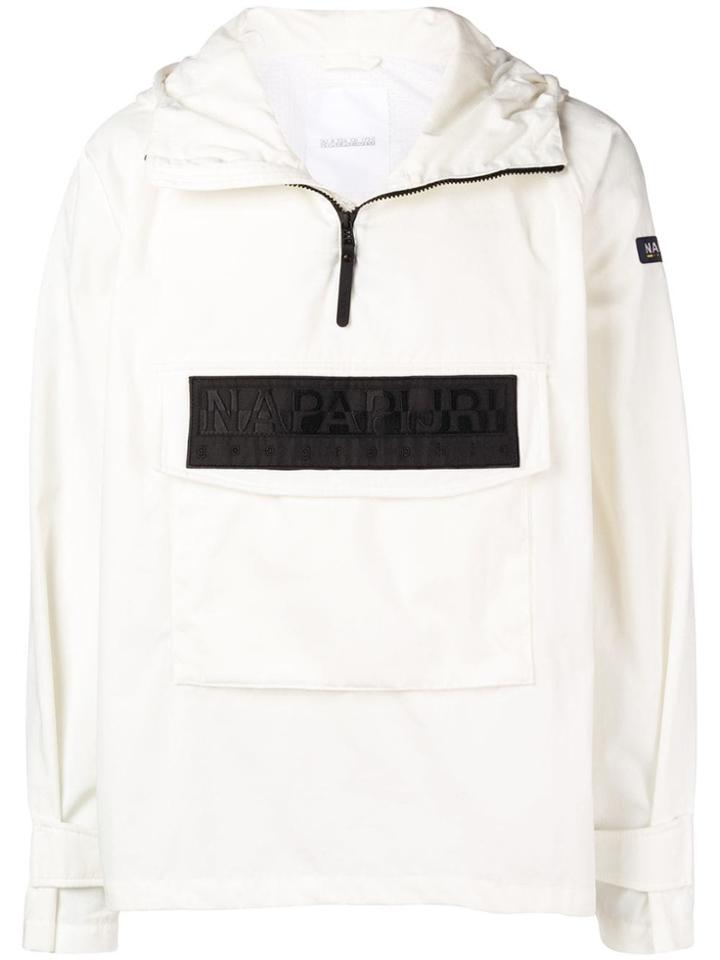Napa Silver Hooded Jacket - White