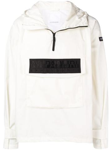 Napa Silver Hooded Jacket - White