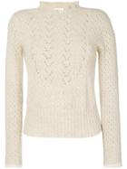 See By Chloé Pointelle Delicate Sweater - Nude & Neutrals