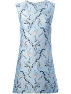 Mary Katrantzou 'jq' Dress, Women's, Size: 8, Blue, Silk/polyester