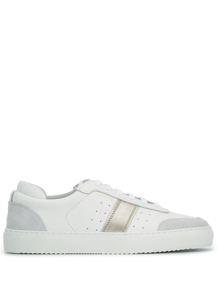 Axel Arigato Metallic Stripe Low Top Sneakers - White