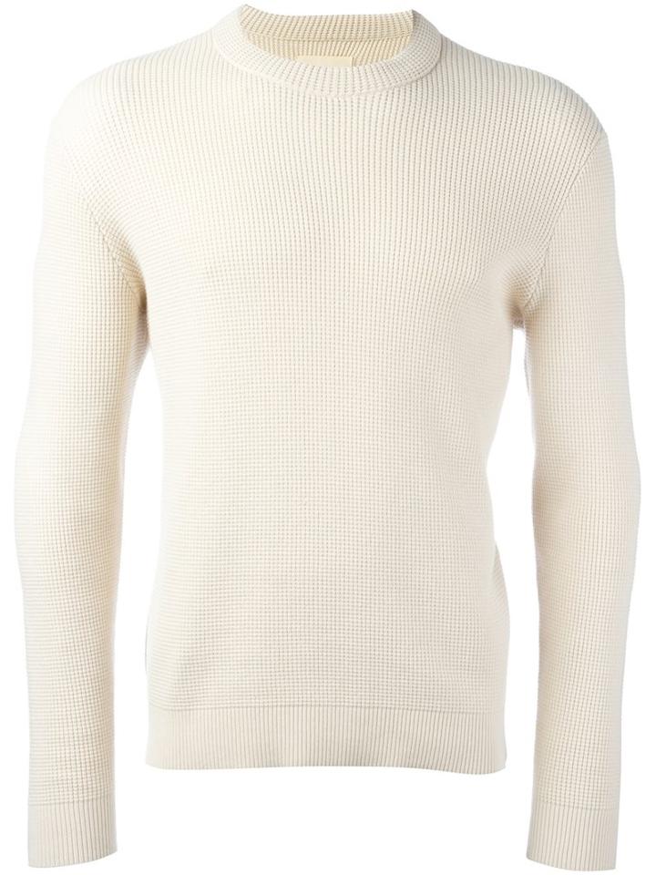 Folk Waffle Knit Jumper, Men's, Size: 5, Nude/neutrals, Cotton/spandex/elastane