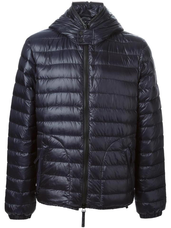 Duvetica Padded Hooded Jacket, Men's, Size: 52, Blue, Polyamide/feather Down