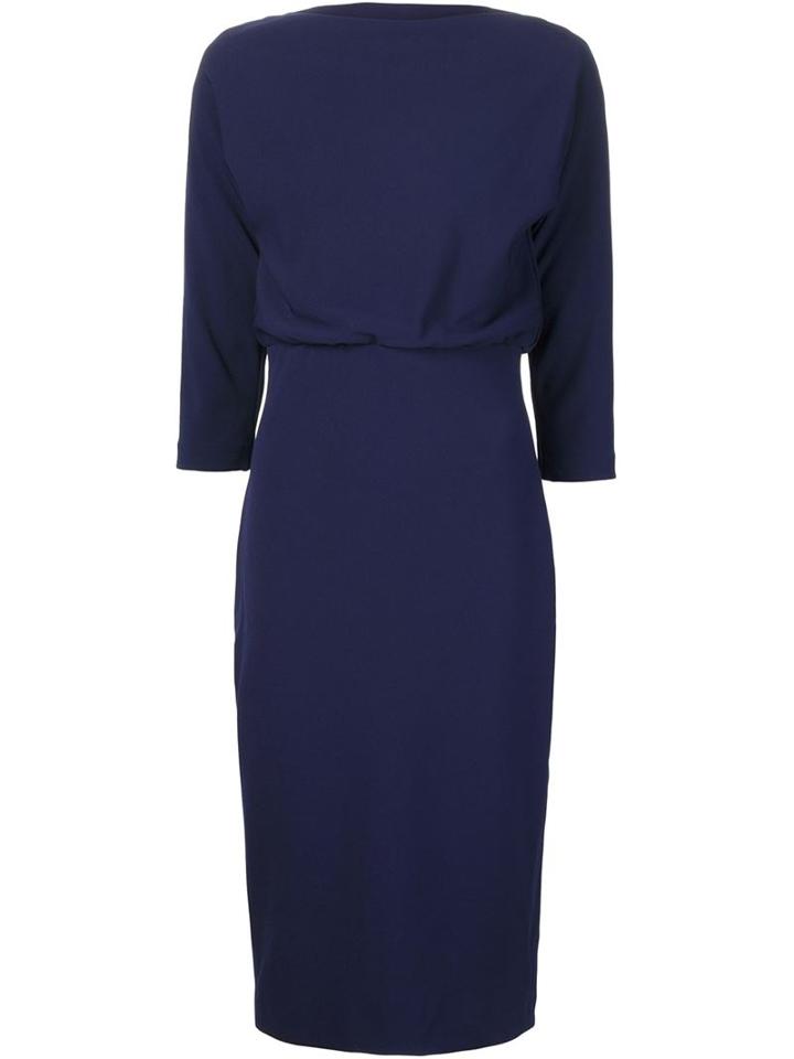 Badgley Mischka Three-quarter Sleeve Dress
