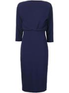 Badgley Mischka Three-quarter Sleeve Dress