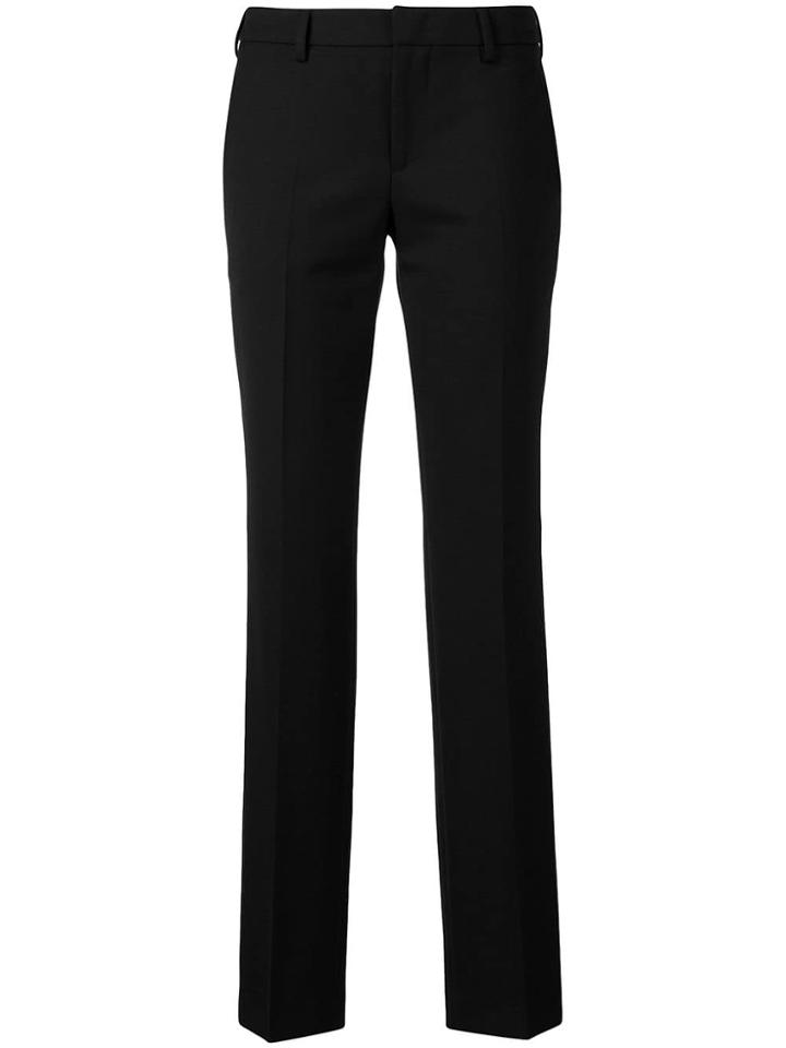Pt01 Plain Slim-fit Trousers - Black