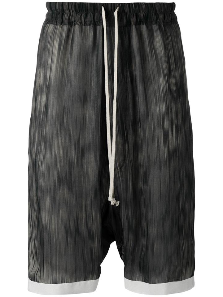Rick Owens Pod Shorts, Men's, Size: 48, Grey, Silk