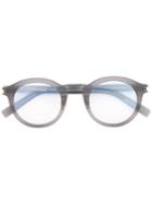 Saint Laurent Eyewear Round Frame Glasses - Grey