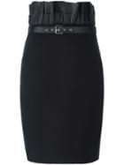 Diesel Pleat Detail Pencil Skirt, Women's, Size: Medium, Viscose/nylon/spandex/elastane