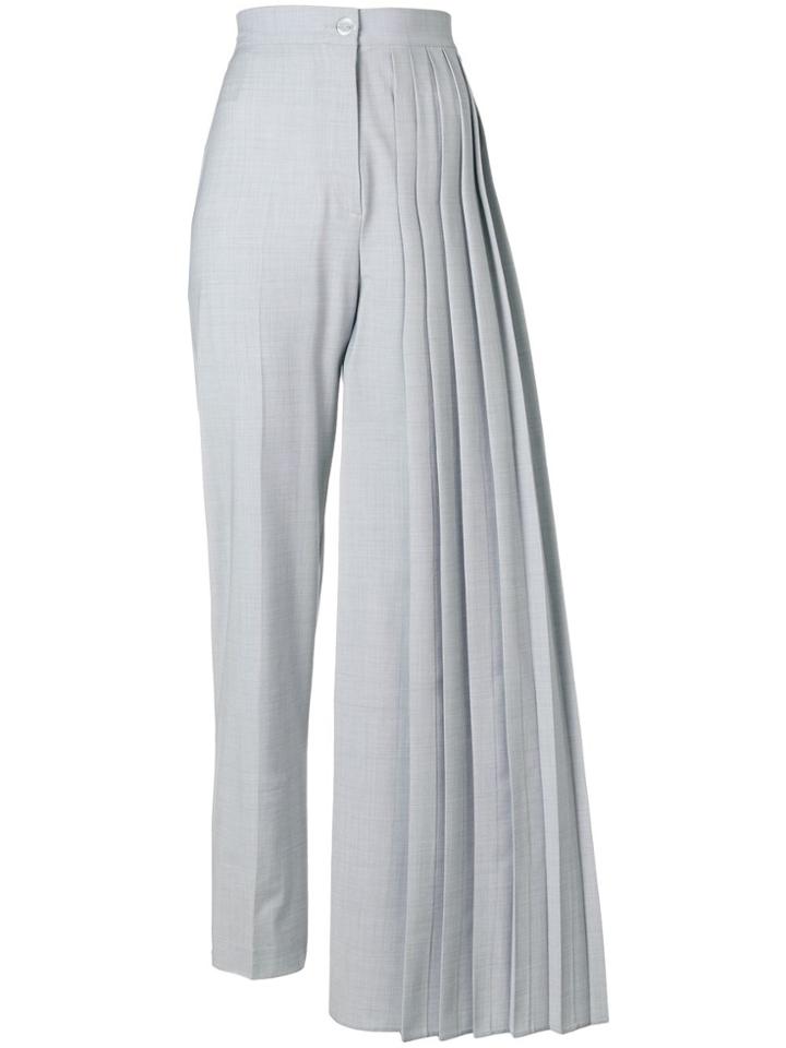 Seen Pleated Detail Trousers - Grey