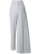 Seen Pleated Detail Trousers - Grey