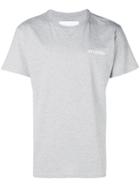 Han Kj0benhavn Embroidered Logo Short Sleeve T-shirt - Grey
