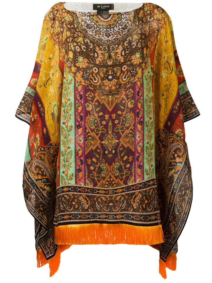 Etro - Printed Draped Tunic - Women - Silk/viscose - One Size, Silk/viscose