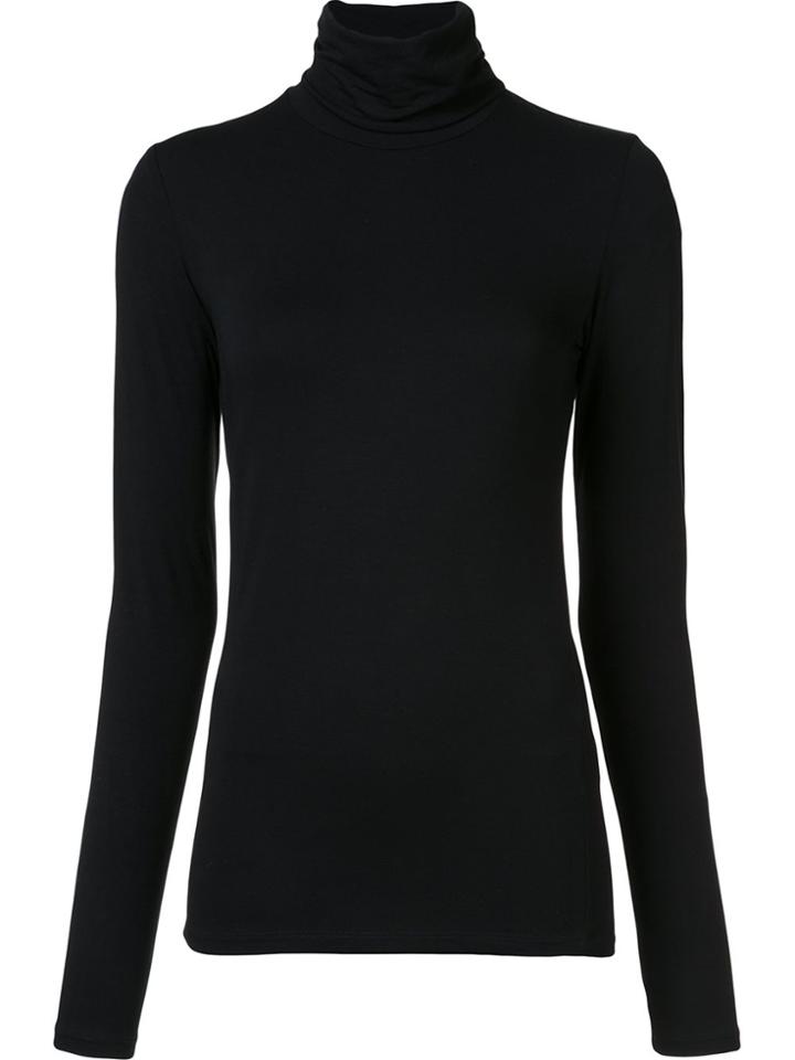 Majestic Filatures High Neck Longsleeved T-shirt - Black
