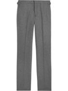 Burberry Classic Fit Wool Cashmere Tailored Trousers - Grey