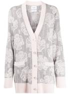Barrie V-neck Cashmere Cardigan - Grey