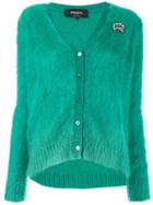 Rochas Embellished Knitted Cardigan - Green