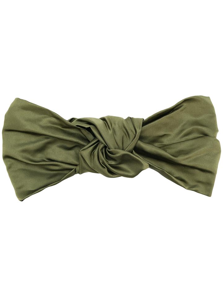 Jennifer Behr Knotted Turban - Green