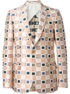 Walter Van Beirendonck Square Jacquard Blazer