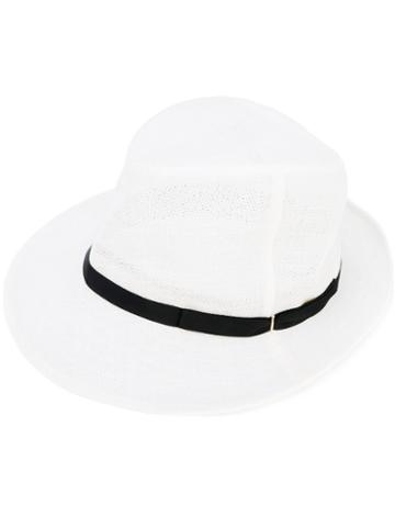 Ca4la - Woven Panama Hat - Women - Abaca/silk - M, White, Abaca/silk