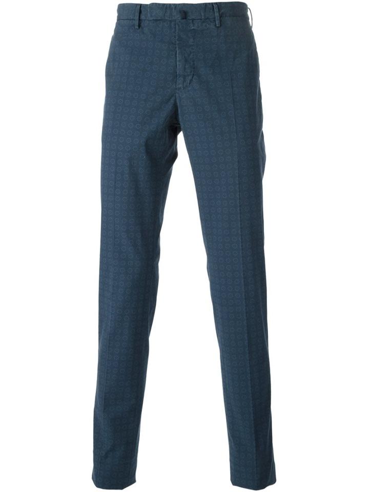 Incotex Patterned Chinos
