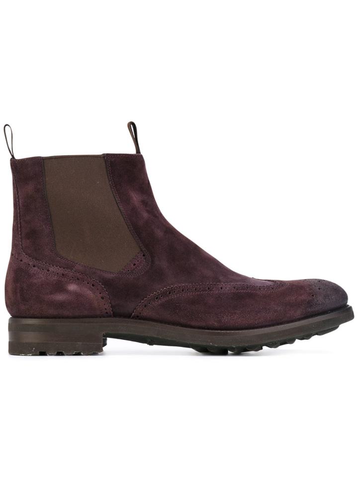 Santoni Bologna Boots - Pink & Purple