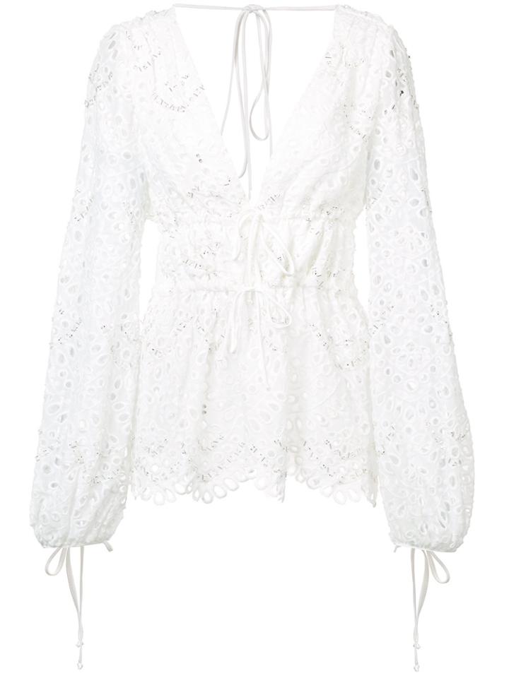 Patbo Plunge Top - White