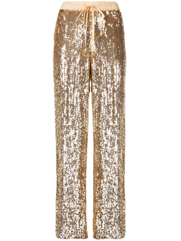 P.a.r.o.s.h. Sequin Joggers - Gold