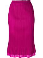 Pleats Please By Issey Miyake Vintage Pleated Skirt - Pink & Purple