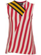 Calvin Klein 205w39nyc Sleeveless Stripe Top - Red