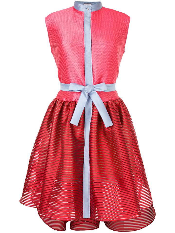 Alexis Mabille Colourblock Sleeveless Dress - Pink & Purple