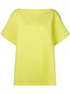 Mm6 Maison Margiela Ribbed Oversize T-shirt - Yellow